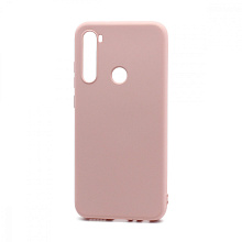Чехол Silicone Case NEW ERA (накладка/силикон) для Xiaomi Redmi Note 8 светло розовый
