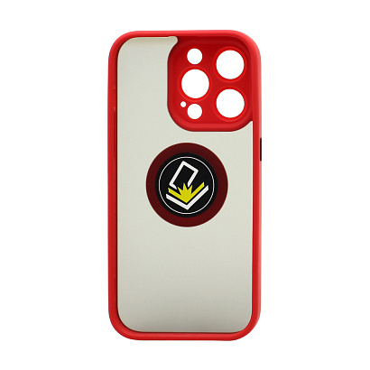Чехол Shockproof Ring для Apple iPhone 14 Pro/6.1 (002) красно-черный