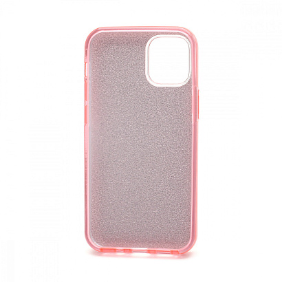 Чехол Fashion с блестками силикон-пластик для Apple iPhone 12 Mini/5.4 розовый