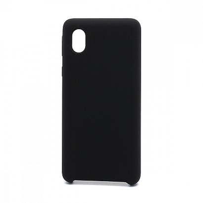 Чехол Silicone Cover Color для Samsung Galaxy A01 Core/M01 Core (003) черный