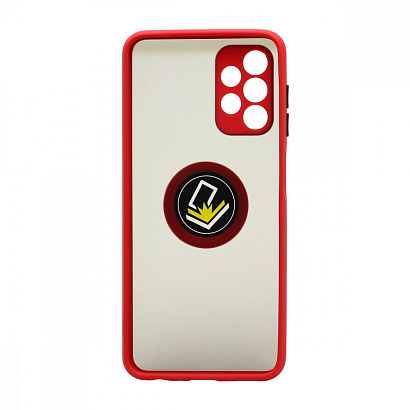 Чехол Shockproof Ring для Samsung Galaxy А13 (002) красно-черный