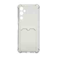 Чехол с кармашком противоударный для Tecno Pova Neo 2 прозрачный (009) черный