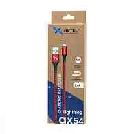 Кабель USB - Lightning Axtel AX54 (100см) красный