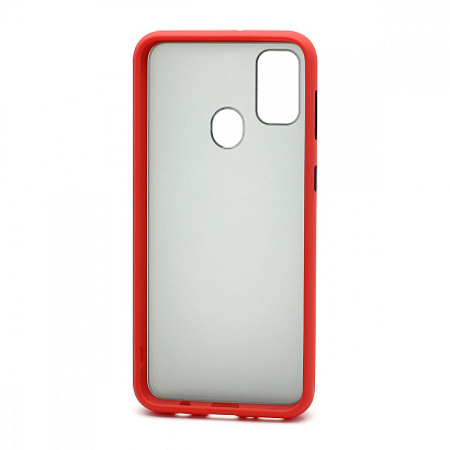 Чехол Shockproof силикон-пластик для Samsung Galaxy M21/M30S красно-черный