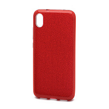 Чехол Fashion с блестками силикон-пластик для Xiaomi Redmi 7A красный