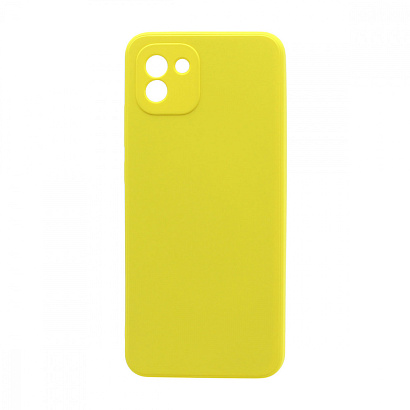Чехол Silicone Case NEW ERA (накладка/силикон) для Samsung Galaxy A03 желтый