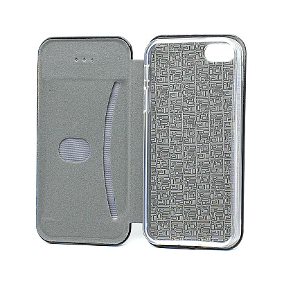 Чехол-книжка BF модельный (силикон/кожа) для Apple iPhone 5/5S/SE красный 