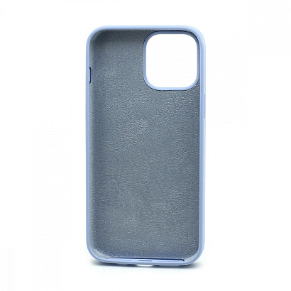 Чехол Silicone Case без лого для Apple iPhone 13 Pro Max/6.7 (полная защита) (005) голубой