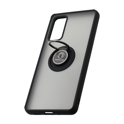 Чехол Shockproof Ring для Samsung Galaxy S20 FE (003) черно-красный