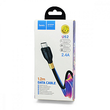 Кабель USB - Micro USB HOCO U92 (2.4А, 120см) черный