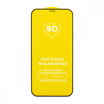 Защитное стекло Full Glass для Apple iPhone 12 Pro Max/6.7 черное (Full GC) тех. пак