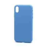 Чехол Silicone Case без лого для Apple iPhone XR (полная защита) (053) голубой