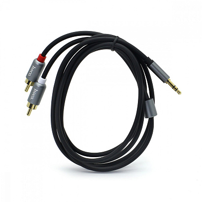 Кабель AUX (3,5 mm jack) HOCO UPA 10 (150см) серый