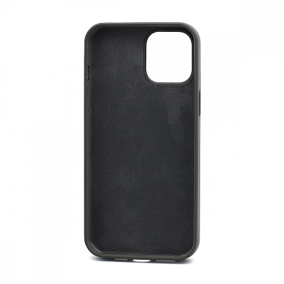 Чехол Silicone Case без лого для Apple iPhone 12 Pro Max/6.7 (полная защита) (022) темно серый