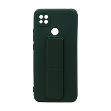 Чехол Magnetic Stend 2 для Xiaomi Redmi 9C (007) темно зеленый