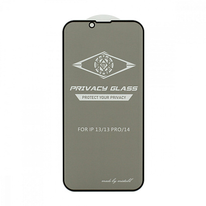 Защитное стекло MTB Privacy для Apple iPhone 13/13 Pro/14/6.1 черное тех. пак